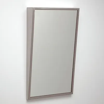 SEE ALL INDUSTRIES Bathroom Mirror: Rectangular, Glass, 36 in Overall Ht, 18 in Overall Wd - Tamper-Resistant Bathroom Mirrors