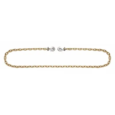CAMPBELL 5/16Inx16Ft Gr 70 Binder Chain W/Hooks: 70, 5/16 in Overall Wd - Recovery Chains