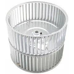 This OEM replacement blower wheel is designed for use in International Environmental HVAC equipment. It is compatible with manufacturer model number 70607301 and is intended for moving air across heat exchangers or cooling coils in commercial or industrial ventilation and climate control systems.
