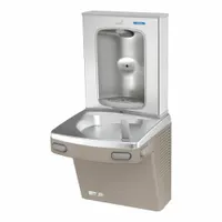 OASIS Drinking Fountain with Bottle Filler: On-Wall, 8 gph @ 50°F, Steel, Tan, 51 1/8 in Ht (MPN PG8EBF SAN)