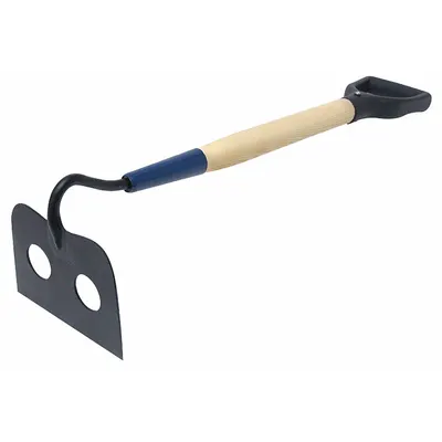 MARSHALLTOWN Perforated Mortar Hoe: Steel, 4 3/4 in Blade Wd, 7 in Blade Lg, D-Grip - Mortar Hoes