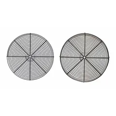 This front and back guard provides protective enclosure for HVACR equipment, shielding fans, coils, and moving parts from debris and accidental contact while maintaining airflow. Suitable for use in commercial heating, ventilation, air conditioning, and refrigeration systems.