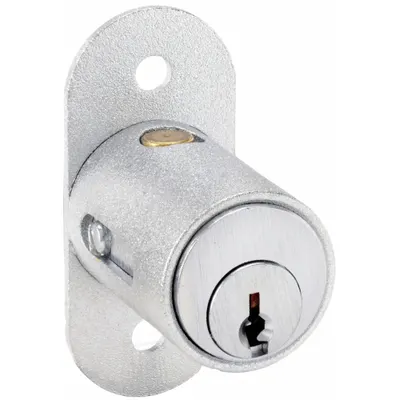 COMPX NATIONAL Sliding Door Lock: 1 1/8 in Lg, 7/8 in Wd - Locks for Sliding Doors