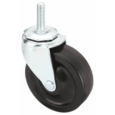 OEM Stem Caster: Swivel - Standard Threaded Stem Casters