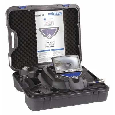 WOHLER Pipe Inspection System: VIS 200, 100 ft Lg., 6 in Max. Pipe Dia. - Wohler Pipe Inspection Camera Reels
