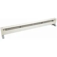 DAYTON Electric Baseboard Heater: 1500W, Overheat Protection/Tip-Over Switch, White, 120V AC, 5-15P