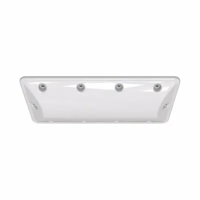 IRONCLAD Surface Mount Fixture: 3,800 lm, 5000K, 40 W, 120/277V AC, Polycarbonate - Linear Vandal-Resistant LED Lights