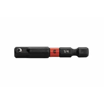APEX Impact 1/4" Drive Socket Adapter: 1/4 in Input Drive Size, Black Oxide - 1/4" Male Hex Drive Impact Socket Adapters