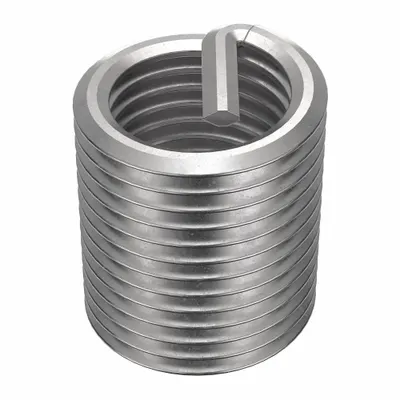 HELI-COIL Helical Insert: Tanged Tang Style, Free-Running, M14-1.50 Thread Size, Plain - Free-Running Tanged Helical Inserts
