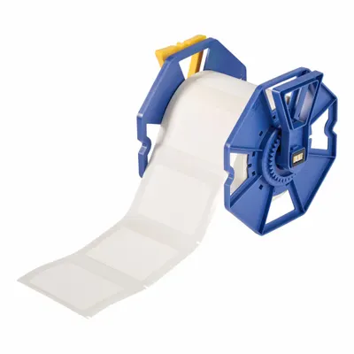 BRADY Pre-Cut Label Stock Roll: 2 in x 3 in, Acrylic, Permanent Adhesive, 500 Labels - Brady Inkjet Precut Label Rolls