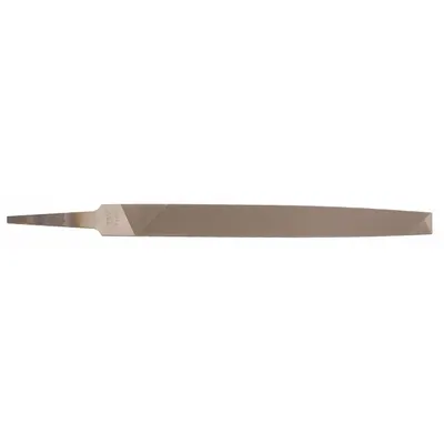 NICHOLSON Machinists File: Rectangular, Smooth Cut, 14 in Lg without Tang, 1 3/8 in Wd - Tapered Double-Cut Rectangular Files