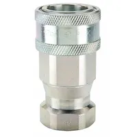 PARKER Hydraulic Quick Connect Hose Coupling: 1/2 in Coupling Size, Steel, 12 gpm Max. Flow Rate (MPN 6608-12-10)