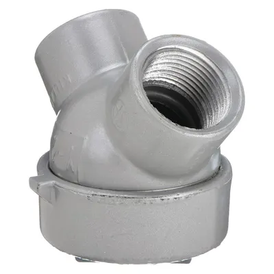HUBBELL KILLARK Capped Elbow - Haz Loc: Aluminum, Powder Coated, 1 in Trade Size - Hazardous Location Capped Elbows