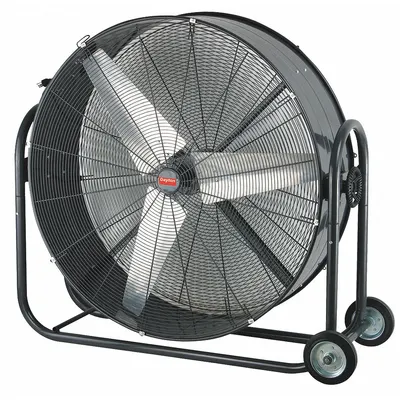 Dayton Portable Fan: 42 in Blade Dia, 120V AC, Mobile, 1/2 hp, Direct Drive - Standard Industrial Floor Fans