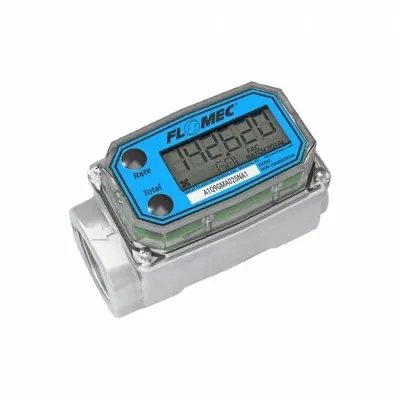 GPI Turbine Meter: Flow Meter, Turbine, 1 in NPT, 1 in Connection Size, NPT - Inline Turbine Totalizers for Fuels