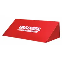 This steel slope top mounts on Durham metal small parts drawer cabinets to provide a sloped surface for bin storage. It measures 33-3/4 inches overall width, 12 inches overall depth, and 8-5/8 inches overall height. The red finish resists corrosion in industrial environments