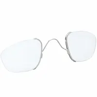 Metal frame prescription insert designed to hold corrective lenses inside ESS safety glasses. Compatible with SUPPRESSOR™ series and other ESS models including Crossbow®, Crosshair™, Ice, and Ice Naro. Silver finish. Allows users to combine vision correction with eye protection in environments requiring safety eyewear