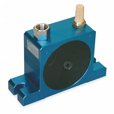 Dayton Pneumatic Vibrator: 891 lbf, 10,000 vpm, 3/8 in NPT, 86 dBA, Aluminum - General Purpose Turbine & Ball Vibrators