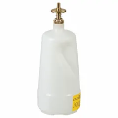White polyethylene solvent dispensing bottle with 32 fl oz capacity. Designed for controlled dispensing of solvents in industrial environments such as cleaning, degreasing, and laboratory applications.