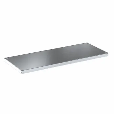 NEW AGE INDUSTRIAL Shelf: 60 in x 24 in, Solid Shelf, 800 lb Shelf Capacity, 16 ga - Shelves for Aluminum Open Metal Shelving
