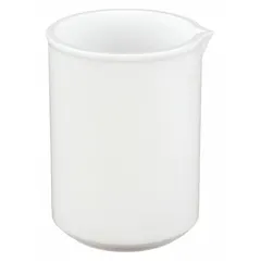 Low Form PTFE Beaker, 600 mL, White, Non-Sterile, No Graduations