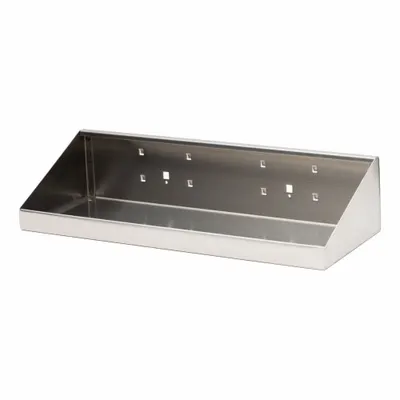 TRITON PRODUCTS Shelf: For Square Pegboard Hole Shape, 18 in x 6 1/2 in x 3 in - Shelves for Square-Hole Pegboard