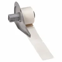 Wraparound Label: 2 1/2 in x 1 in, 1 in, Self-Extinguishing Vinyl, White (Matte) (MPN M7-21-417)