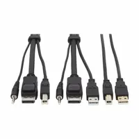 EATON TRIPP LITE Server Management Cable Kit: Display Port/DVI/Stereo Audio/USB 2.0, 6 ft Lg, Male (MPN P783-006-U)