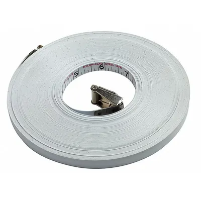 KESON Measuring Tape Blade Refill: NRF18-100, SAE, 100 ft, Nonmagnetic Single Hook Tip - Replacement Tapes for Open-Reel Long Tape Measures