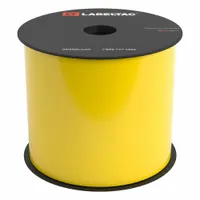 LabelTac Pro Model Standard Supply: 4 in x 150 ft, Vinyl, Yellow (Gloss), Indoor/Outdoor (MPN LT401)