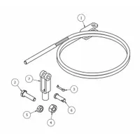 B & P MANUFACTURING Cable Kit, with A5 Style Handle: For 5EWN7, For A5-B1-C8-D5-BTC (MPN 2006-308)