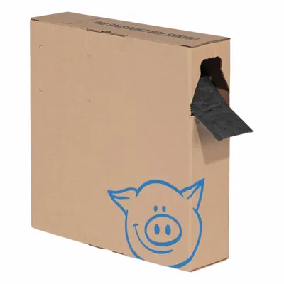 PIG Sorbent Roll, 200 ft x 4 in, Black/Gray, Polypropylene - Sorbent Rolls