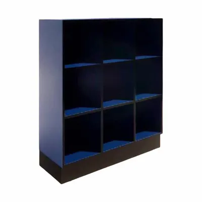 PLYMOLD Lunchbox Cubicle: Lunchbox Cubicle, Leveling Glides, Atlantis, 45 in Overall Wd - Lunchbox Cabinets