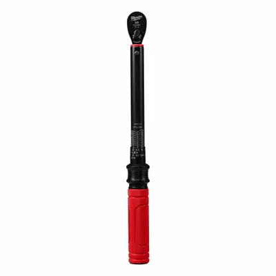 MILWAUKEE Torque Wrench: Foot-Pound, 3/8 in Drive Size, 20 ft-lb to 100 ft-lb - Ratcheting Micrometer Torque Wrenches