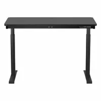 VERSADESK Electric Sit-Stand Desk: Black, Wood, 48 in Overall Wd, 24 in Overall Dp, Laminate/Steel (MPN VT1074824-01-01)