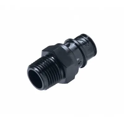CPC Quick Connection Coupling: Straight, 3/4 in Pipe Size, Quick-Disconnect Coupler x NPT - Polysulfone Quick-Disconnect Tube Fittings