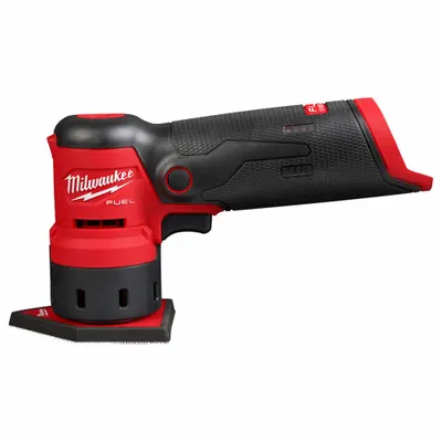 MILWAUKEE Cordless Detail Sander: M12, Bare Tool, Pointed Detail, Hook and Loop, Pistol Grip - Milwaukee Cordless Sheet & Detail Sanders