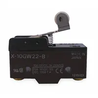 OMRON Snap Action Switch: Hinge Roller Lever Actuator, 1NO/1NC, Screw (MPN X-10GW22-B)
