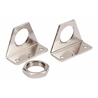 SMC Foot Bracket: Foot Mount Type, Fits 32 mm Bore Dia - Foot Mounting Brackets