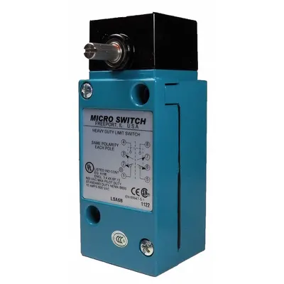 Honeywell Non Plug-In Limit Switch: Roller Lever, Metallic, Momentary, Non Plug-In - Rotary-Motion Limit Switches without Levers