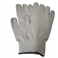 CONDOR Knit Gloves: L ( 9), Glove Hand Protection, Uncoated, 250°F Max Temp, Cotton, White, 1 PR