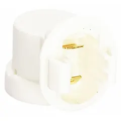This lamp socket is designed for use in Electrolux refrigerators and freezers to power the interior light. It provides illumination for visibility when accessing stored items. As a genuine OEM part, it ensures correct fit and function.