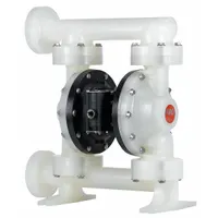 ARO Double Diaphragm Pump: Polypropylene Body, 1 1/2 in, Flange Connection, 126 gpm, PP Seat (MPN PD15P-FPS-PAA)