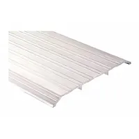 This saddle threshold is made of aluminum alloy and measures 3 ft in length. It features a fluted transition type, designed to seal the gap under a door to block drafts, moisture, and pests. Suitable for interior or exterior doorways, it provides a smooth transition between flooring surfaces
