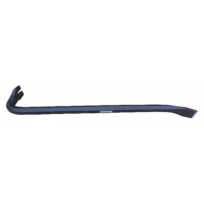 WESTWARD Gooseneck Wrecking Bar: Chisel/Claw End, 36 in Overall Lg, T No, 1 Nail Slots - Wrecking Bars