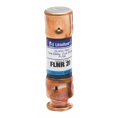 LITTELFUSE Fuse: Class RK5, FLNR Series, Time-Delay, 60 A, 250 V AC, 125 V DC - Time-Delay Cylindrical Fuses