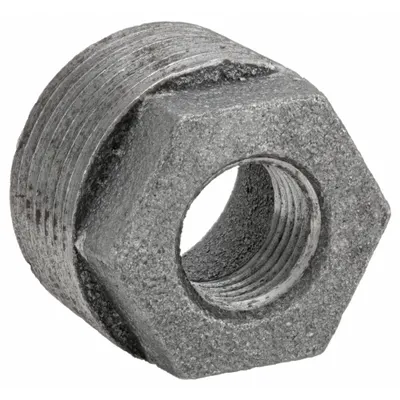 ANVIL Metal Pipe Straight: 1 in x 3/8 in, Threaded x Threaded, Class 150, 300 psi @ 150° F - Medium-Pressure Threaded Pipe Fittings