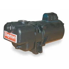 This self-priming centrifugal pump is suited for transferring water and other thin liquids in applications such as irrigation, water circulation, and dewatering. It features a 115/230V AC motor with an Open Dripproof enclosure, 1-inch compatible intake and discharge connections, and a maximum head of 41 ft.