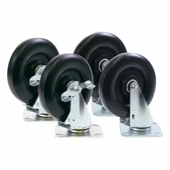 Replacement caster for portable evaporative coolers. Allows the cooler to be moved across workshop or industrial floors. Genuine PORTACOOL component ensures proper fit and function for compatible models.