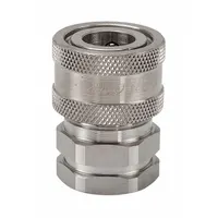 SNAP-TITE Hydraulic Quick Connect Hose Coupling: 1 1/2 in, 316 Stainless Steel, Nitrile, FNPT (MPN SVHC24-24F)